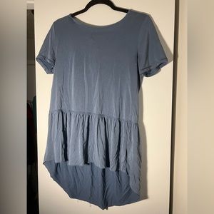 Blue Short Sleeve Mote Top
